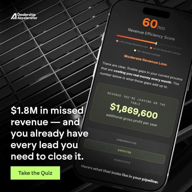 Dealership Accelerator campaign work